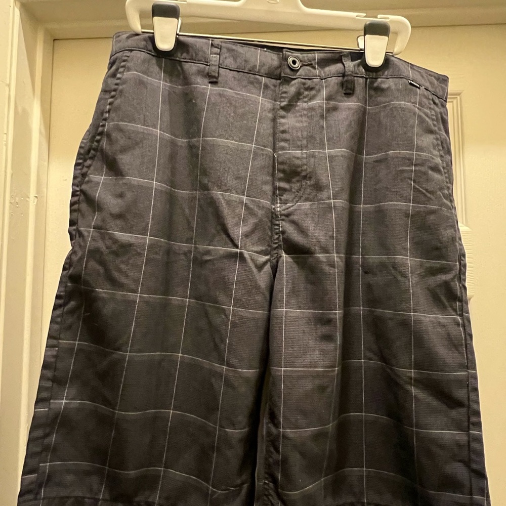 Hurley Gray Plaid Shorts